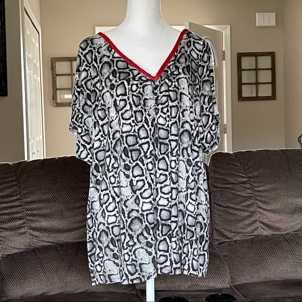 Cacique short sleeve Snake Skin Sleep Shirt